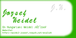 jozsef weidel business card